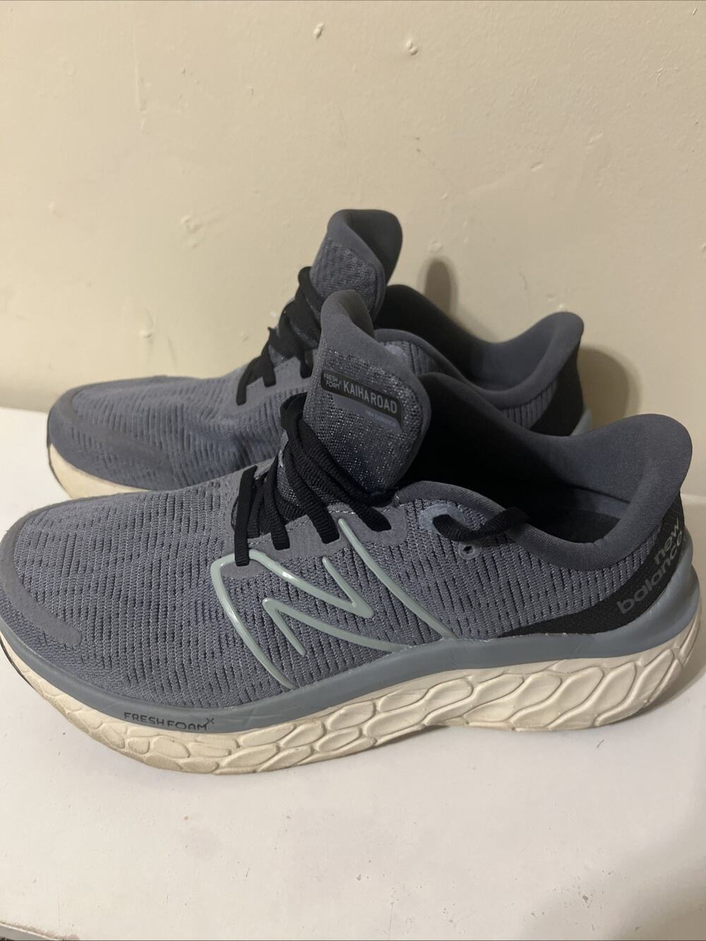 New Balance Fresh Foam X Kaiha Road Running Shoes Mens Gray Lace-Up - 9 Men’s 2E